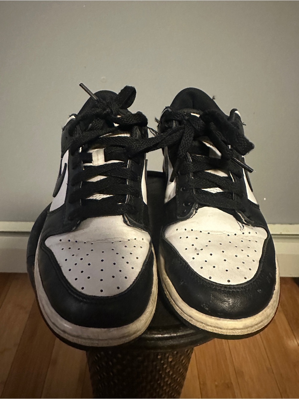 Nike Kids Black and White Low-Top Sneakers